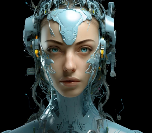 A combination of human and robot photo