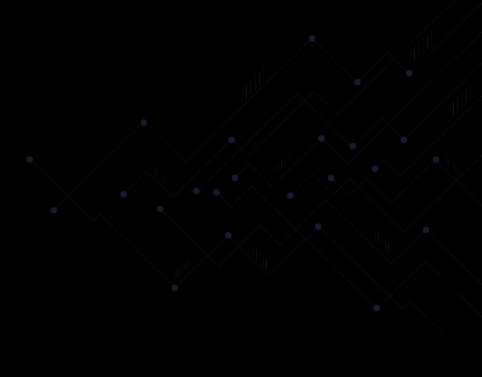 Circular background connected with line